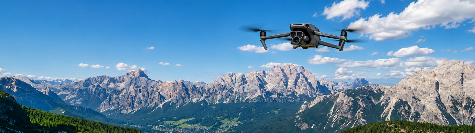 DJI Mavic 3 Pro in volo sulle Dolomiti
